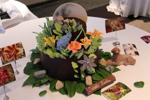 "Sarah's Garden" amazing chocolate cake chocolate flowers organic edible amazing